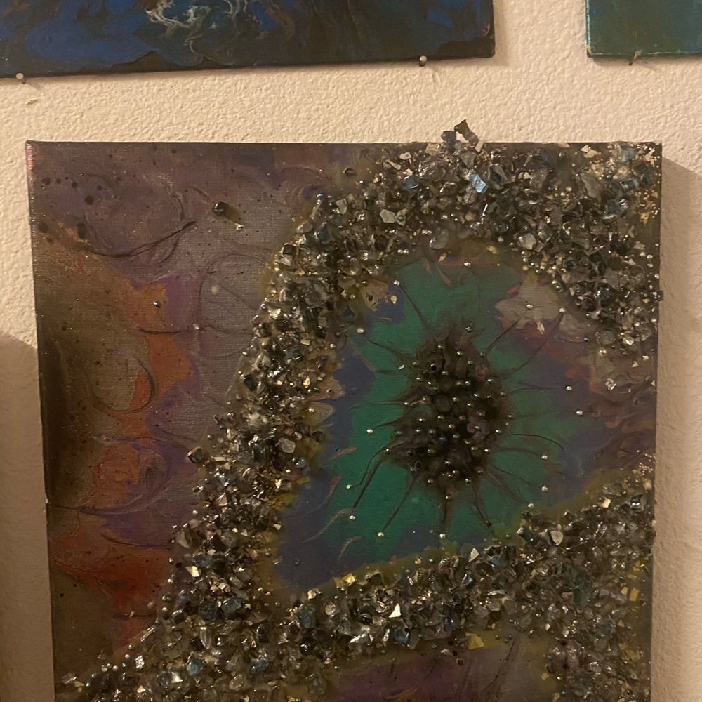 Custom Painting Glitter Art